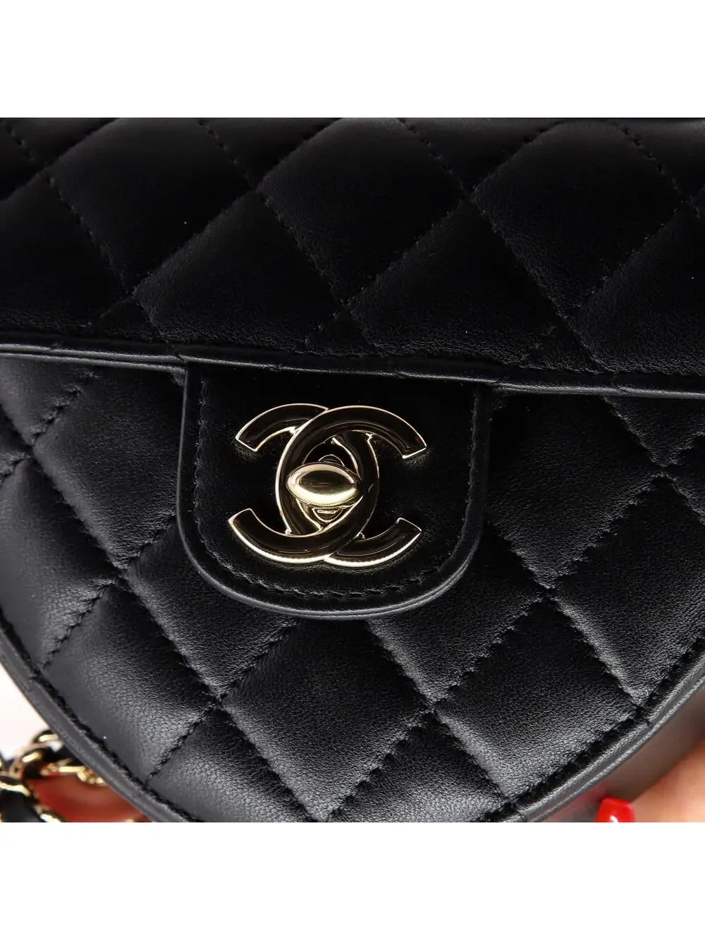 Chanel Cc In Love Heart Clutch With #307015C42B